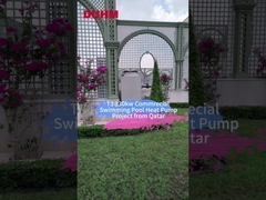 T3 130kw kolam renang komersial pompa panas Proycet dari Qatar