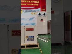 Tipe saluran langit-langit pompa panas pendingin penguapan Untuk gudang supermarket Garasi bawah tanah