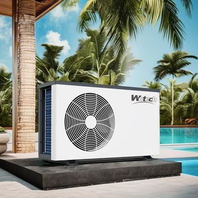 Tingkat Aliran Air m3/h 8-10 Pompa Panas Kolam Renang Logam 21KW untuk Kinerja Kuat