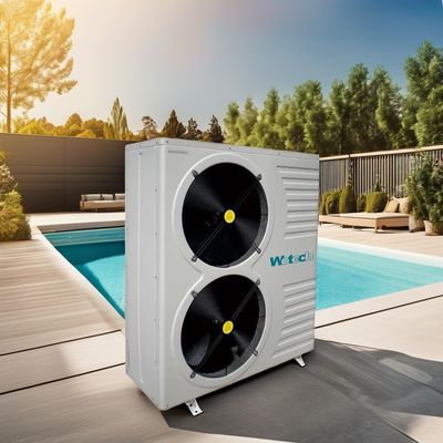 R32 Pemanas kolam renang On/Off Wotech 380V 31KW Air To Water Heat Pump Untuk suhu konstan