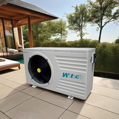 9m3/h Tingkat Aliran Air Wotech 220V 21 KW R32 Pompa Panas Kolam Bahasa Inggris Bahasa Operasi