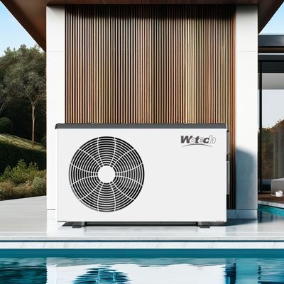 Pump Panas Kolam Renang Inverter Sumber Daya Listrik Lembar Gaul 3m3/h~5m3/h untuk Kolam Renang