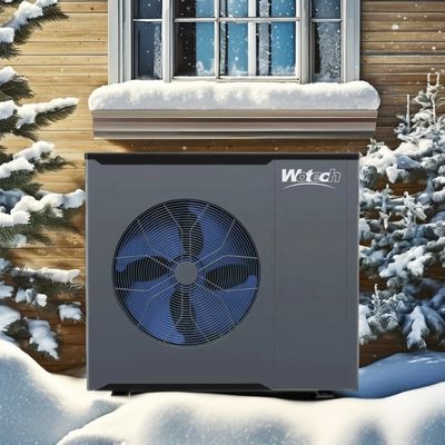 Pemanas air pompa panas monoblok 8kw yang dikendalikan aplikasi untuk pemanasan pendinginan dan DHW