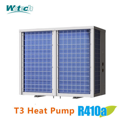 55kw T3 Temp. Zone Vertikal Discharge Comercial R410a On / Off kolam renang pemanas pendingin Pompa Panas