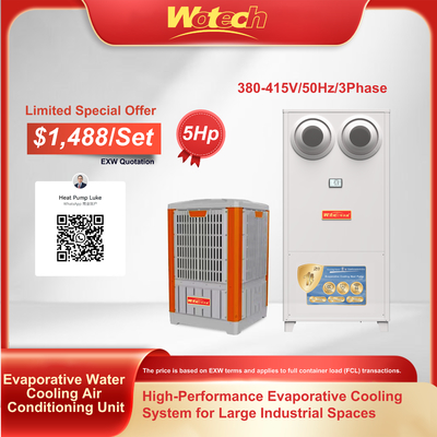 Tawaran khusus untuk pendingin air penguapan AC set lantai berdiri Jet Flow Indoor dengan Plastik Outdoor