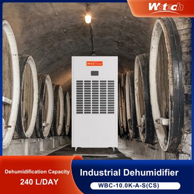 Tawaran Khusus Terbatas untuk Dehumidifier Industri 240L / Hari Untuk Ruang Besar Low Noise Continuous Drain Untuk Kamar Pabrik / Laboratorium